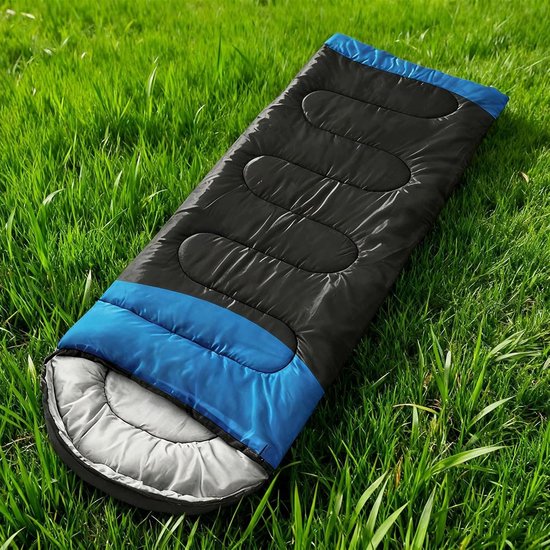 Warme Slaapzak - Outdoor Uitrusting - Kamperen en Trekking - Compact en Draagbaar - 216 Pond - Zwart — afbeelding 2