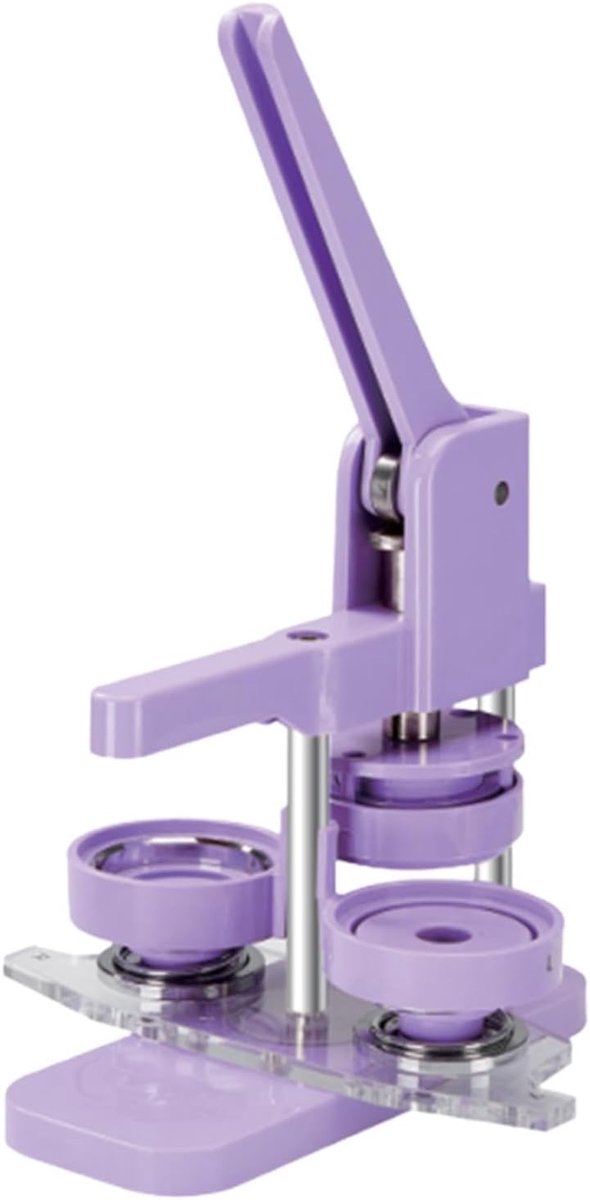 Knopenmaker Machine - Badgepers DIY - Creatieve Knoppen Maken - Stevige Tafelmodel - 9x23x36.5 cm - Grijs