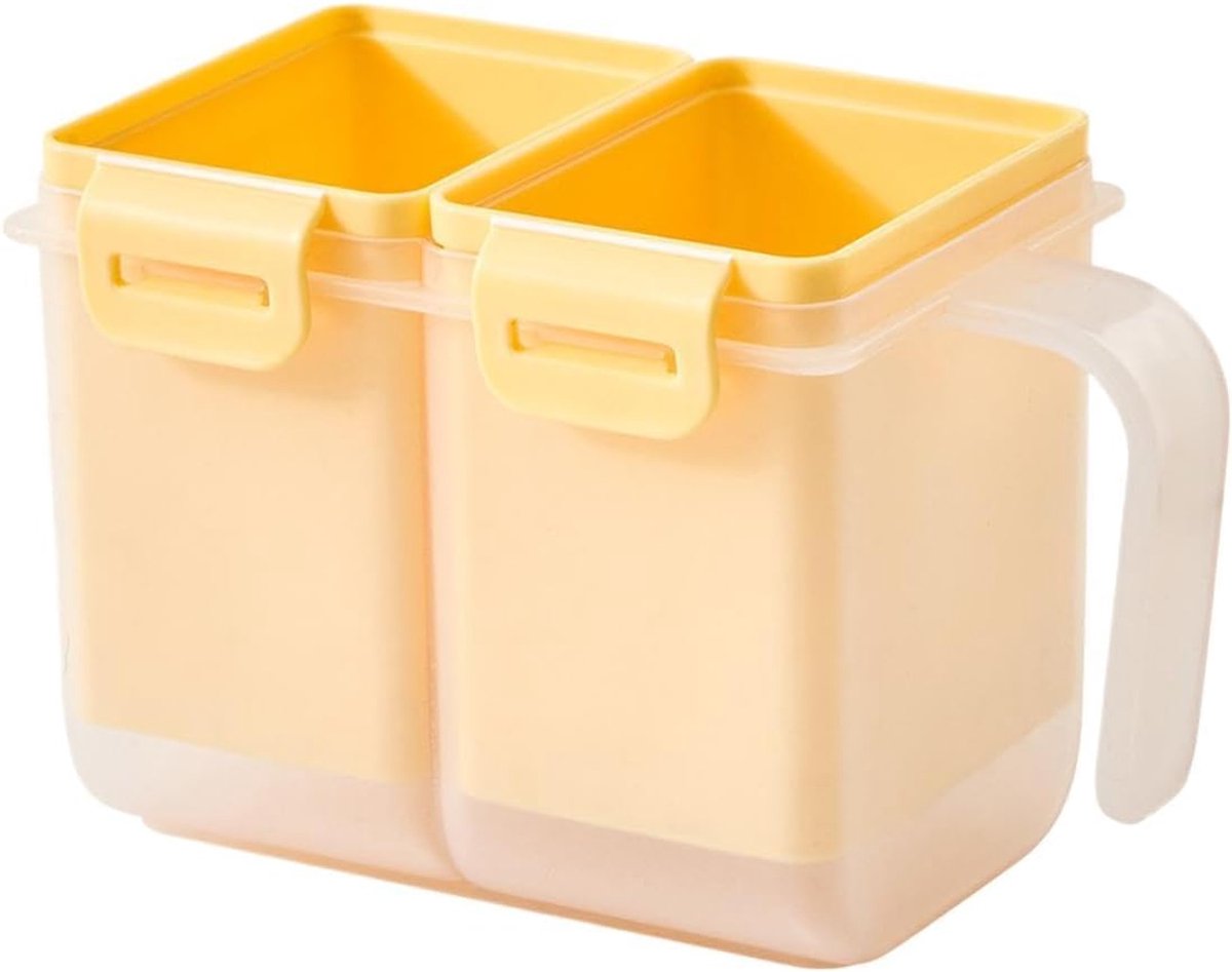 Magnetron Eierkoker - Omeletmaker Keuken - Snel Ontbijt Maken - Dubbel Compartiment - 78x87x132cm - Geel