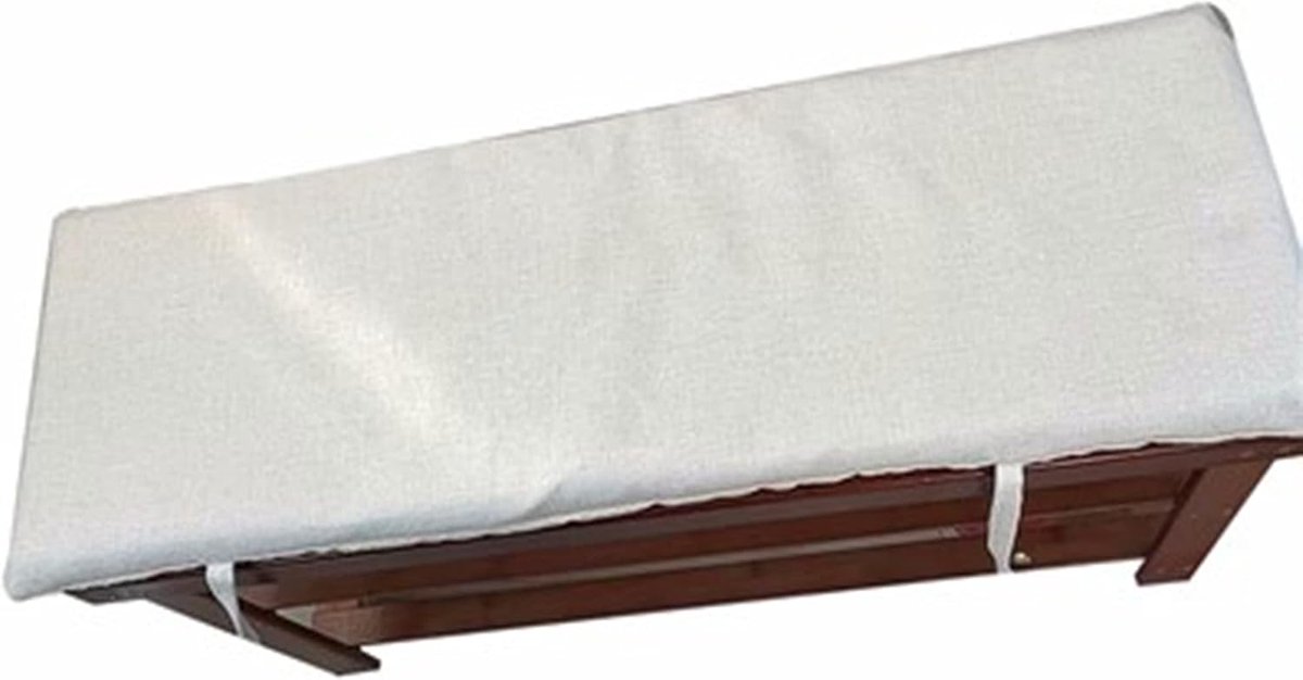 Bankkussen - Zitkussen Tuinstoel - Buiten Ontspannen - Traagschuim Vulling - 80 x 30 x 3 cm - Beige