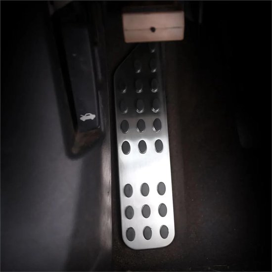 Auto Pedaalhoezen - Auto Accessoires - Verbeterde Rijervaring - Antislip Ontwerp - 3 Stuks - Zilver — afbeelding 3