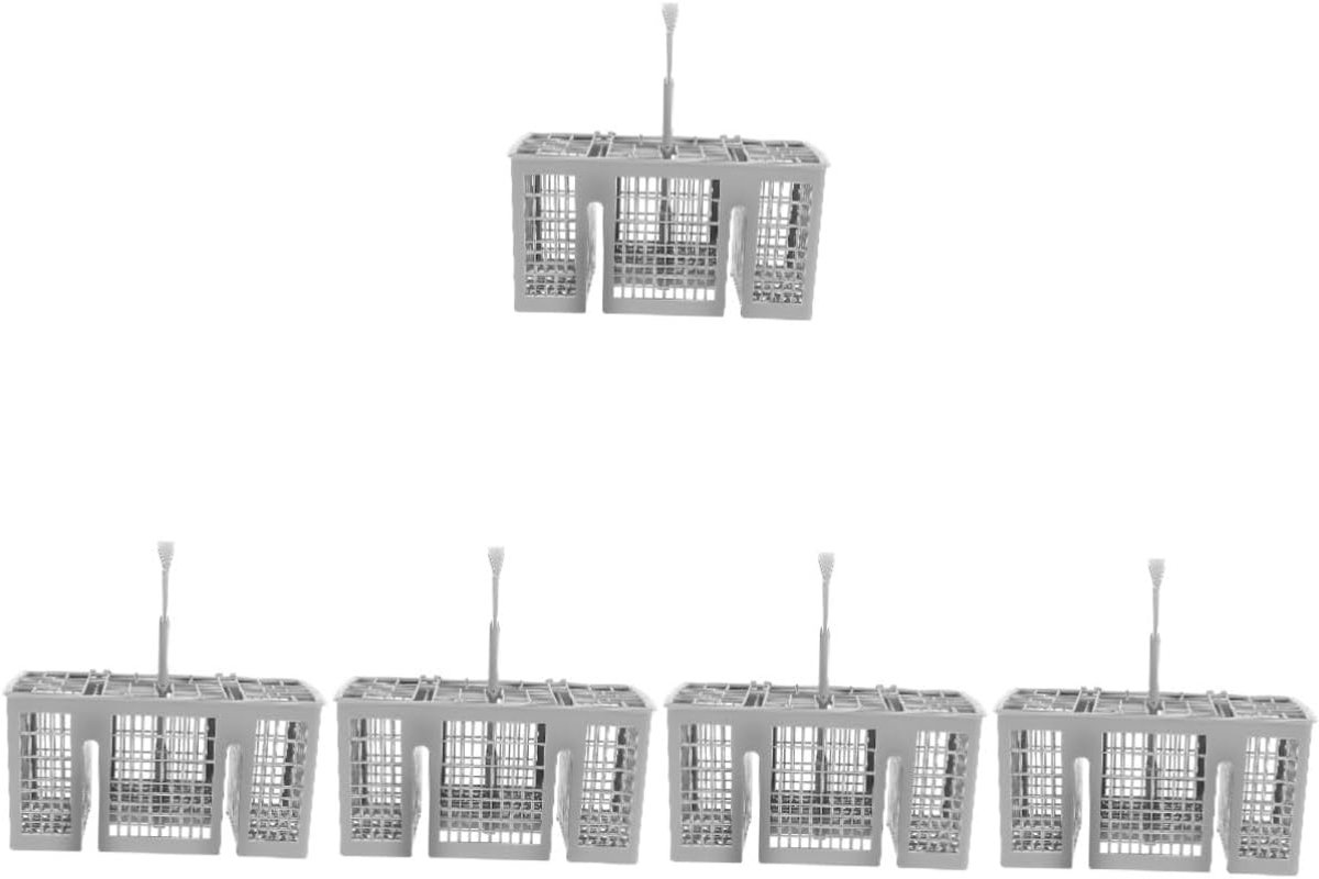 Vaatwasser Mand - Bestekhouder Rek - Vaat Wassen - Gescheiden Houders - 26 cm - Grijs