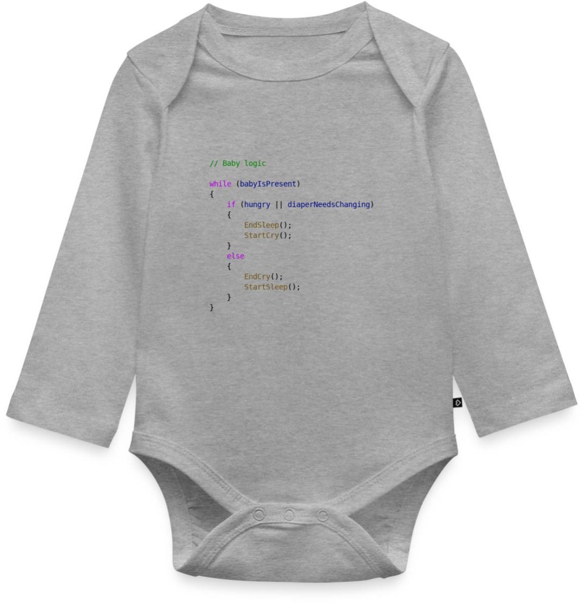 Baby Logica Programmeur Cadeau Baby Rompertje Met Lange Mouwen