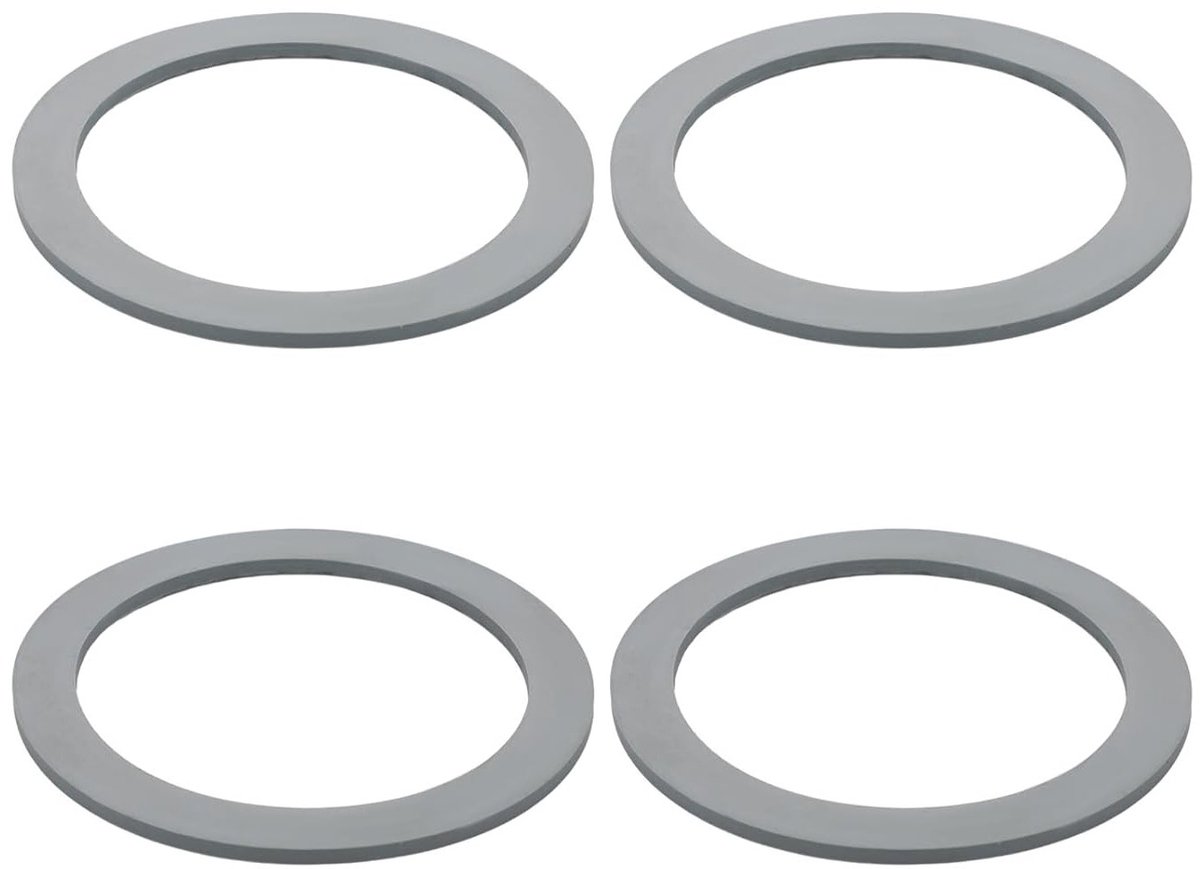Blender O-Ring Vervangingsset van 4 Stuks, Rubber Grijs, Geschikt voor Goede Afsluiting en Compatibiliteit met Diverse Blender Merken