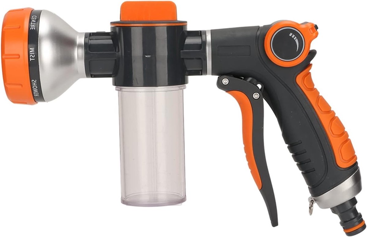 Multifunctionele Water Sprayer met 8 Modi voor Tuinieren - Hoge Druk, Schuimspuit en Watergeefapparatuur voor Tuinonderhoud