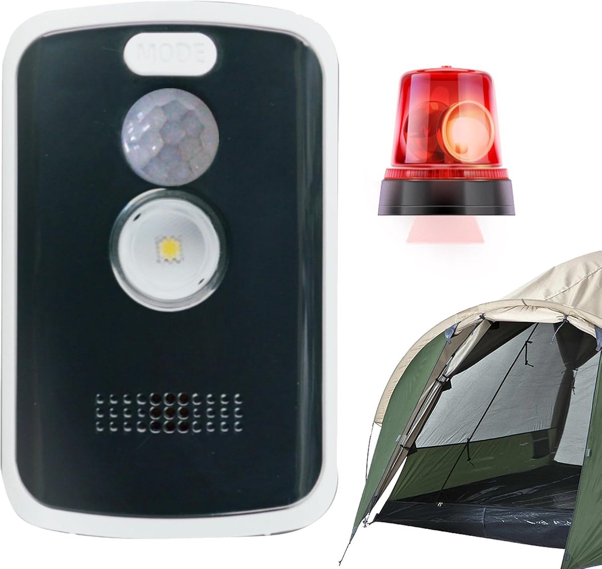 Draagbare Bewegingsmelder Alarm - Camping Alarm Outdoor - Beveiliging Kampeerplek - 125 Decibel Geluid