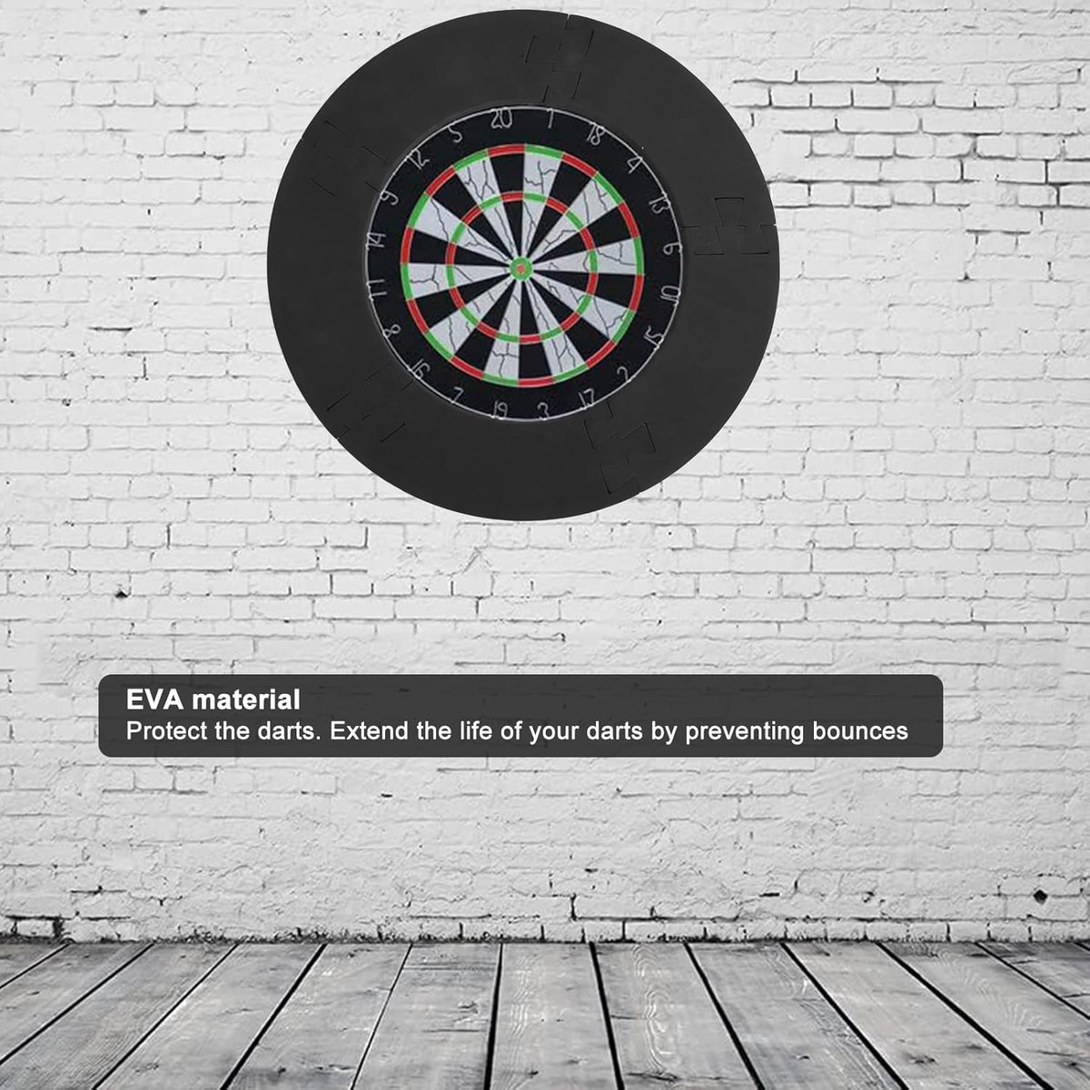 Dartbord Surround Ring - Muur Bescherming - Darts Spelen - Splitsontwerp - Universeel - Zwart