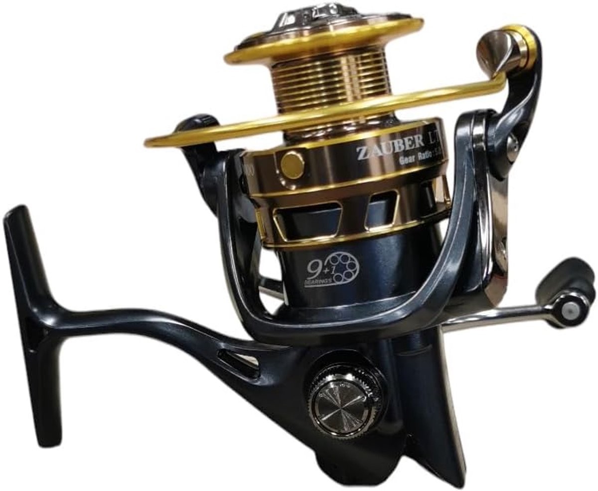 Vismolen - Haspel Reel - Snoek Vissen - Waterdichte Rem - Maat 2000 - Zilver