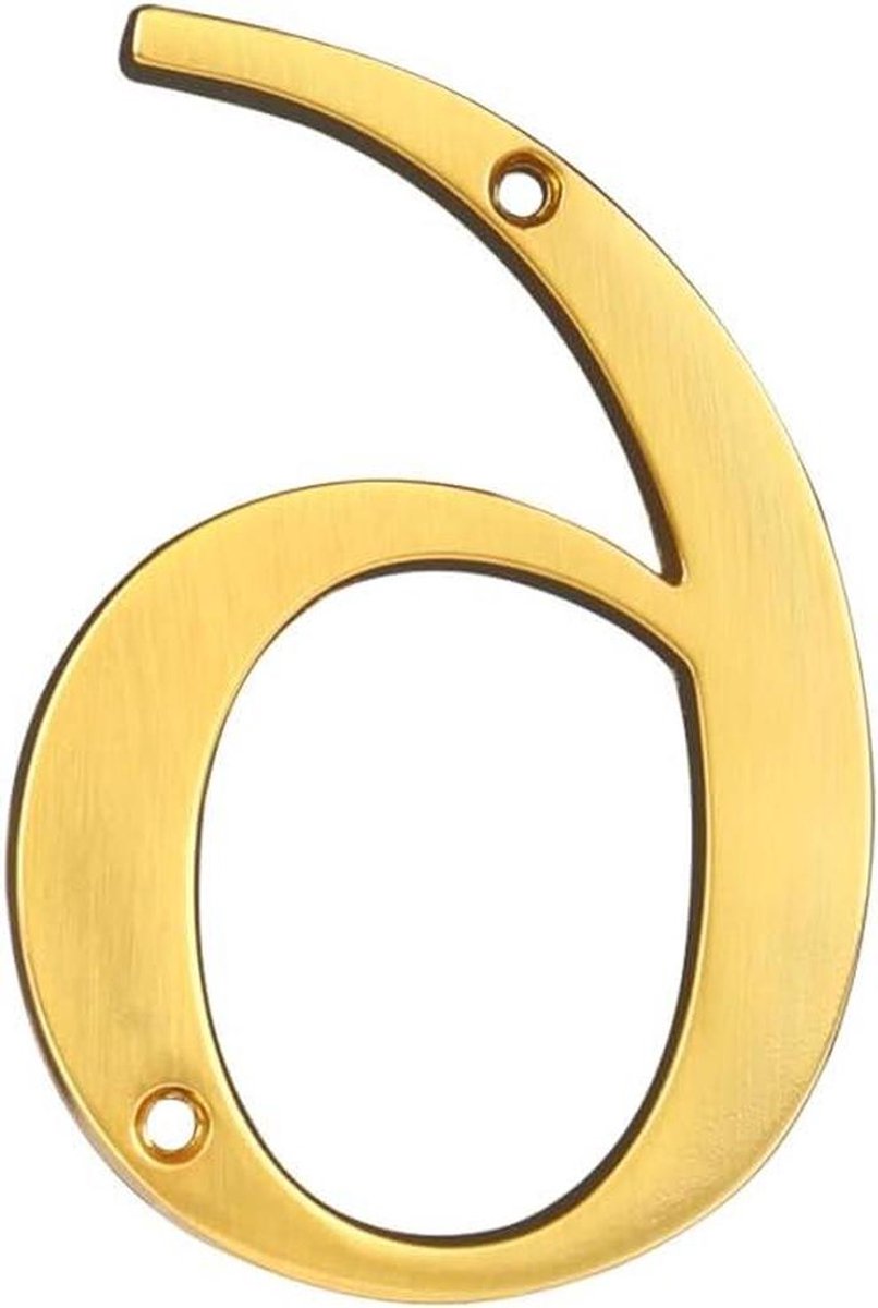 Huisnummers - Voordeur nummers - Huis markeren - Zinklegering - 10cm - Goud