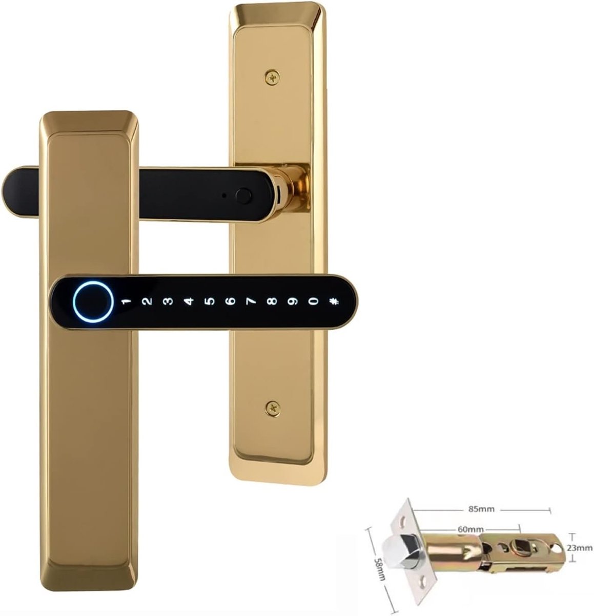 Slim Deurslot - Elektronisch Slot Vingerafdruk - Toegangscontrole Huis - Halfgeleider 3D Sensor - 10 x 10 x 10 mm