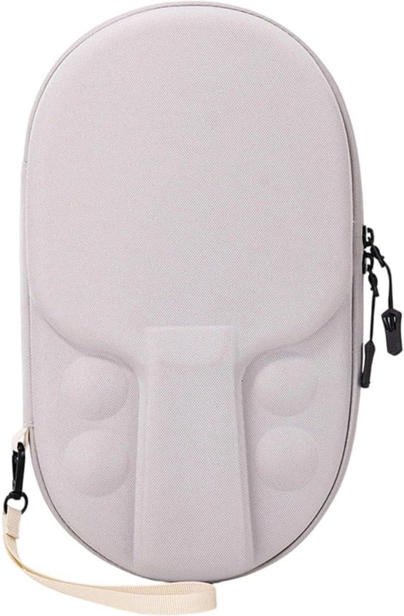 Tafeltennis Racket Tas - Sport Accessoire - Veilig Vervoeren - Opent 180 Graden - 30x6x19cm - Grijs