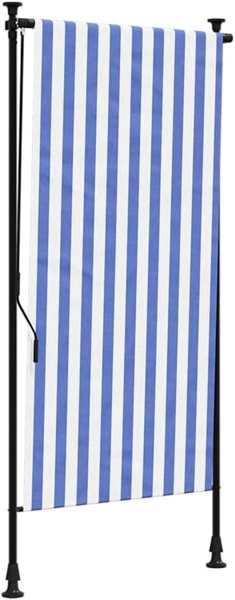 Buitenrolgordijn - Verticale luifel - Terras beschermen - Handslinger bediening - 120 x 27