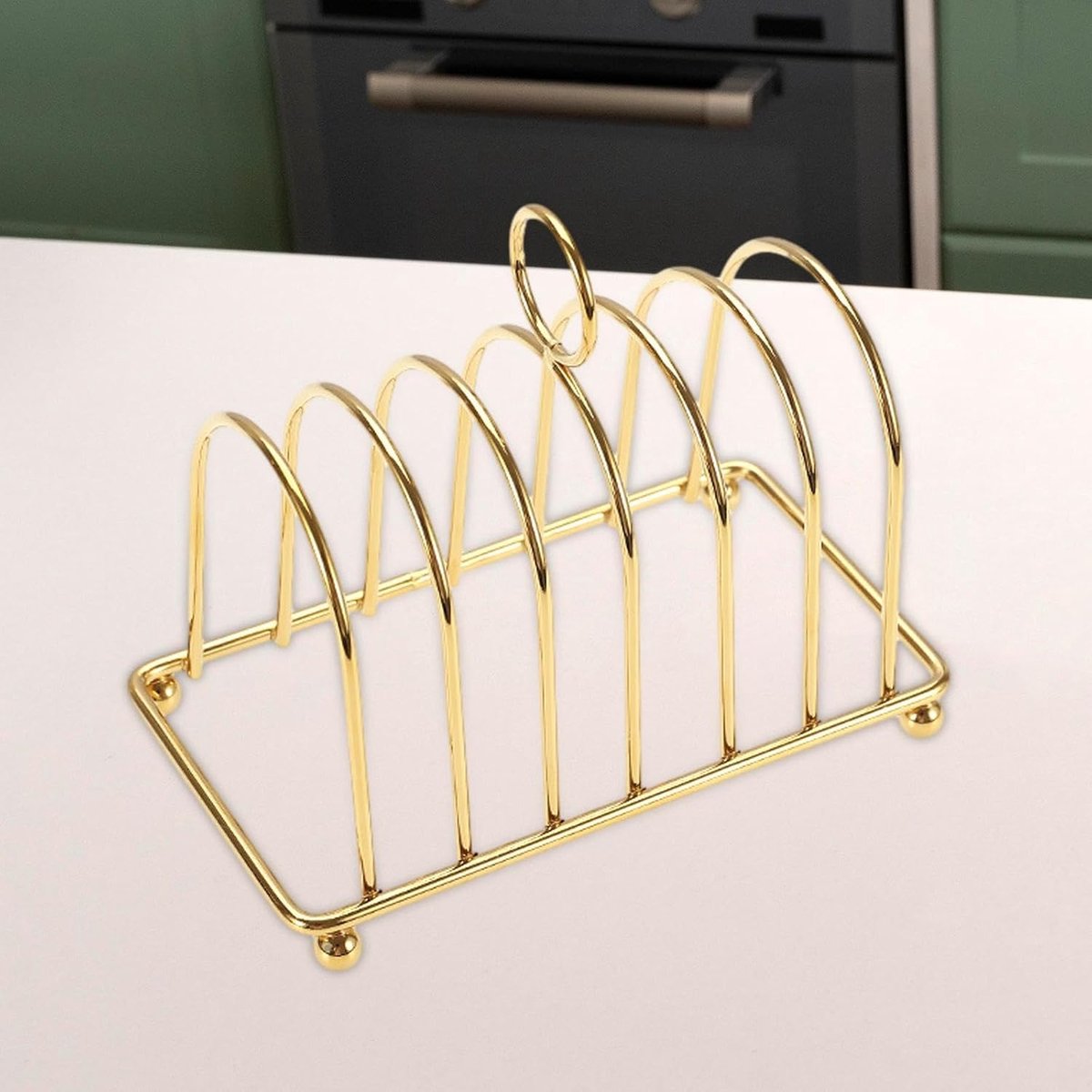 Broodrek - Toastrek Houder - Brood Bakken - Gladde Beweging - 14 x 8 x 9 cm - Zwart