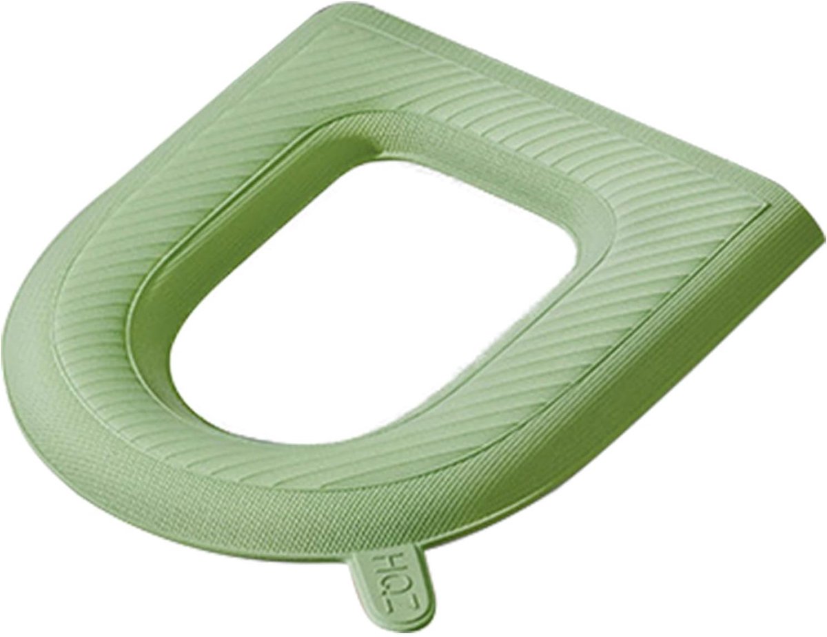 Toiletbrilhoes - Toiletkussen Toiletmat - Hygiënisch Werken - Waterdicht EVA Materiaal - 43x39cm - Avocado groen