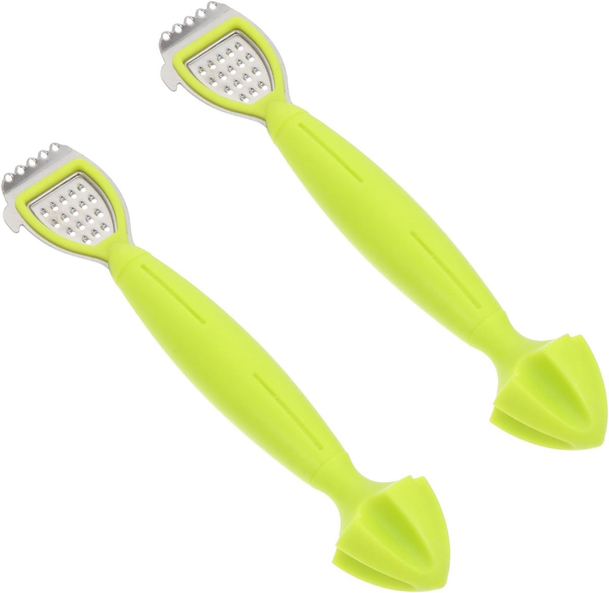 Citroenraspen Set - Keukenrasp Fruitrasp - Citrus Raspen - Comfortabele Handgreep - 20 cm - Groen