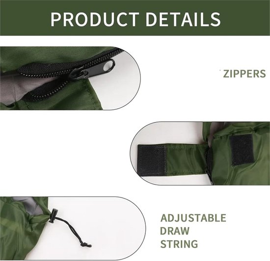 Kampeer slaapzak - Outdoor tas - Kamperen en reizen - Waterdicht en warm - One Size - Blauw — afbeelding 4