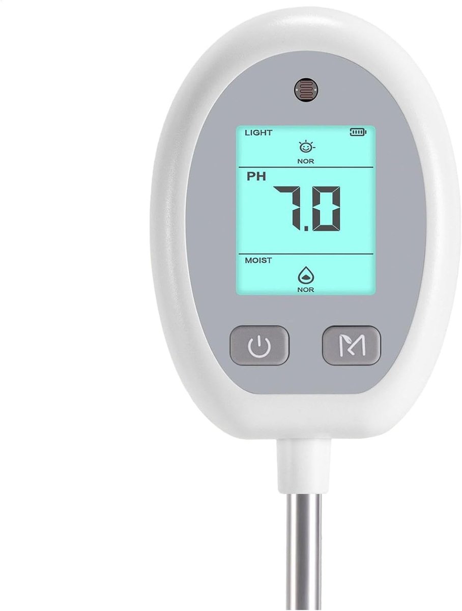 Bodemtester Tuin - Plantenmeter pH - Groei Optimaliseren - Multifunctioneel Ontwerp - 33 x 7 x 5 cm - Zwart