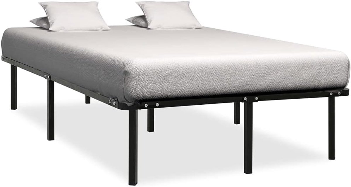 Metalen bedframe - Stabiel bedframe - Rustige nachtrust - Robuuste constructie - 180 x 200 cm - Zwart