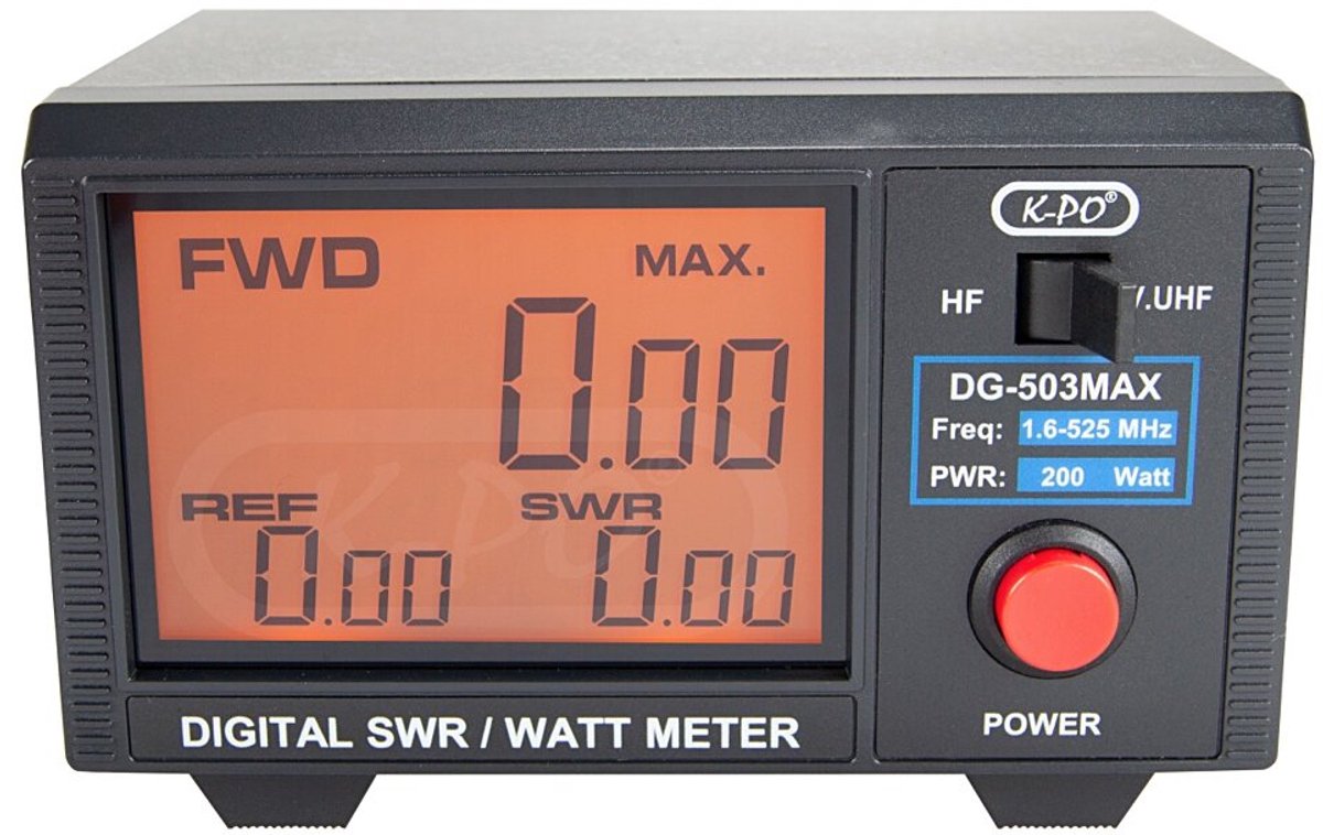 K-PO DG-503MAX Digitale Swr / Power meter 1.6 - 525 Mhz PEP en TDMA