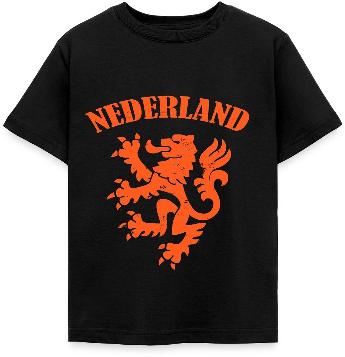 Nederland Voetbal Shirt Nederland Leeuw T-Shirt Kinderen