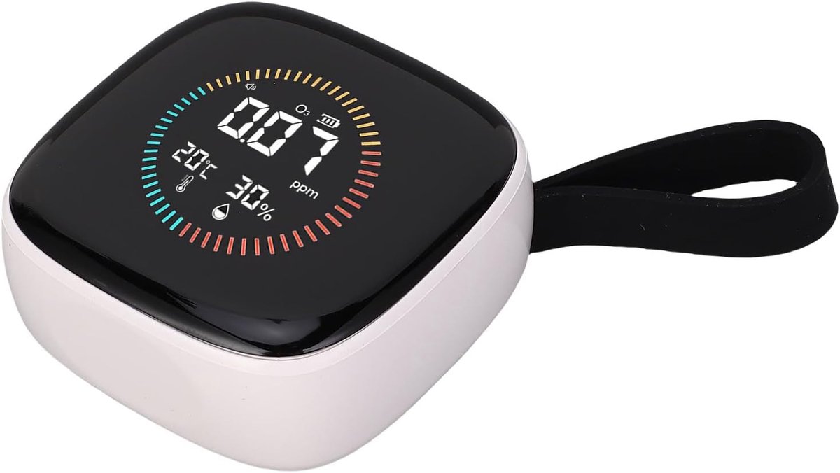O3 Detector - Luchtkwaliteit Meter - Lucht Kwaliteit Meten - Real-time Meting - 50 ppm - Wit