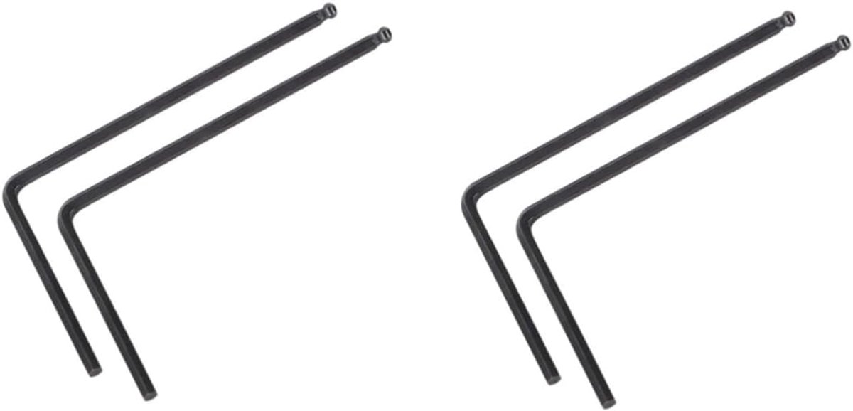 Gereedschap Set - Muziek Instrument Onderhoud - Instrument Reparatie - Ball Head Wrench - 4 Stuks - Zwart