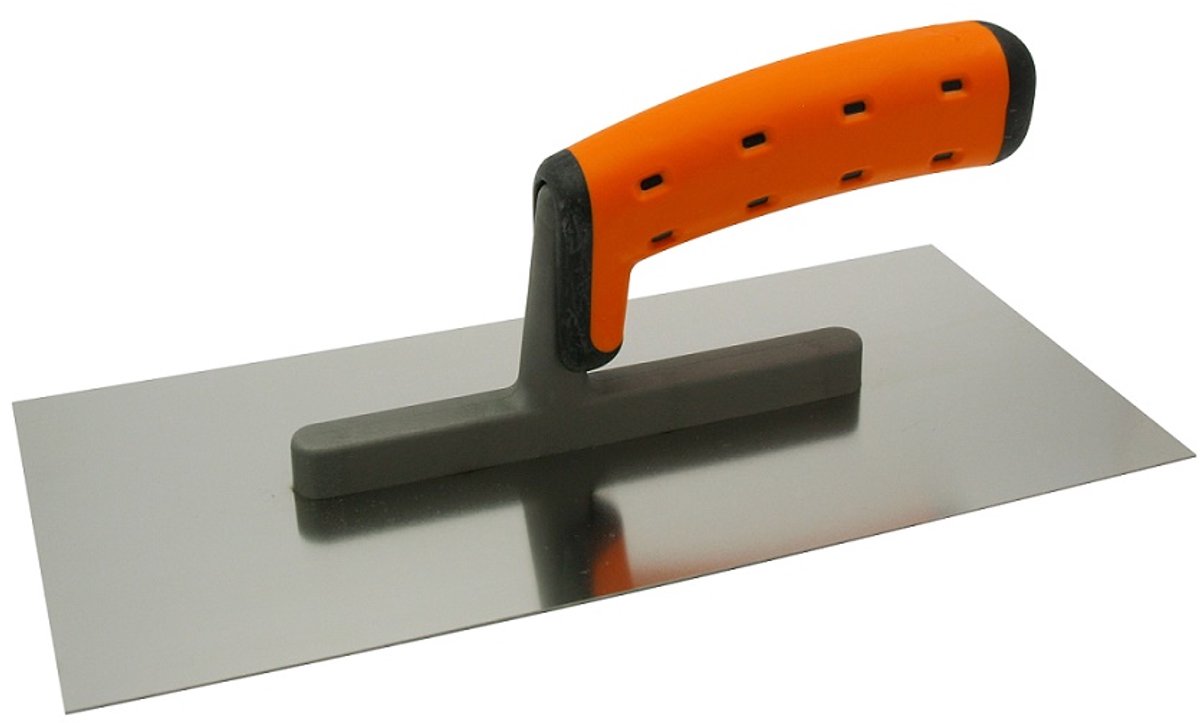 EPM Serie - Roestvrijstalen Troffel - 130 x 355mm - Gladde Randen - Tweedelige Handgreep