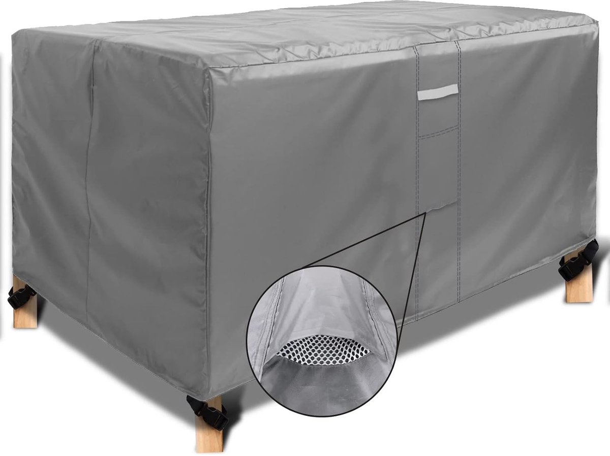 Tuinmeubelhoezen - Beschermhoezen Meubels - Buitenmeubels Beschermen - Waterdicht Oxford Materiaal - 270x180x89 cm - Zilver
