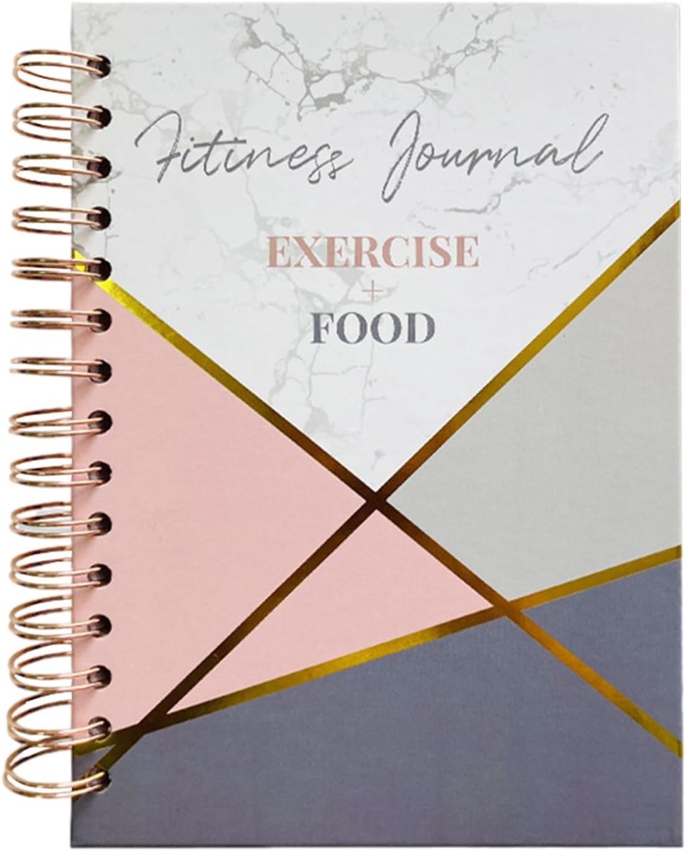 Oefenboek Fitness - Trainingsplanner Logboek - Dagelijkse Bewaking - Vaste Omslag - A5 Formaat - Zwart