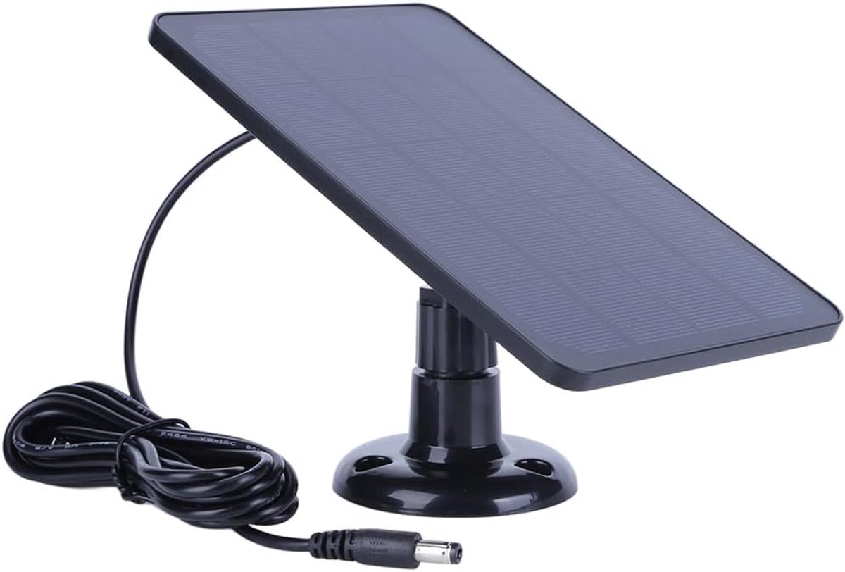Zonnepaneel oplader - Zonne-energie paneel - Camera opladen - Weerbestendig ontwerp - 4W vermogen - Zoals afgebeeld
