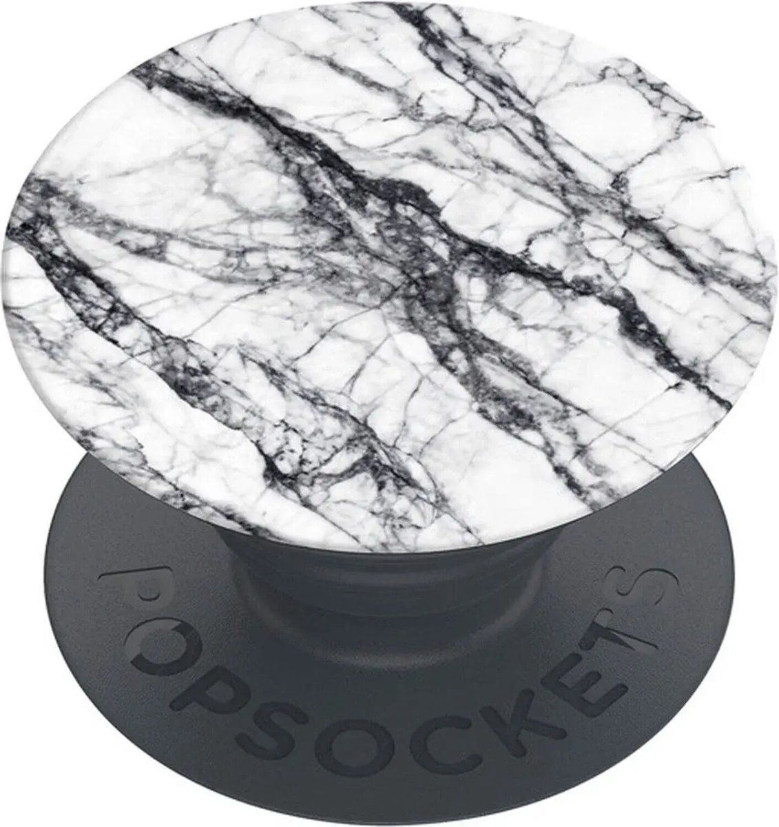 PopSockets PopGrip Basic - Telefoonbutton en Standaard (niet verwisselbaar) - Wit Marmer