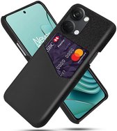 OnePlus Nord 3 Hoesje met Kaarthouder Back Cover Zwart