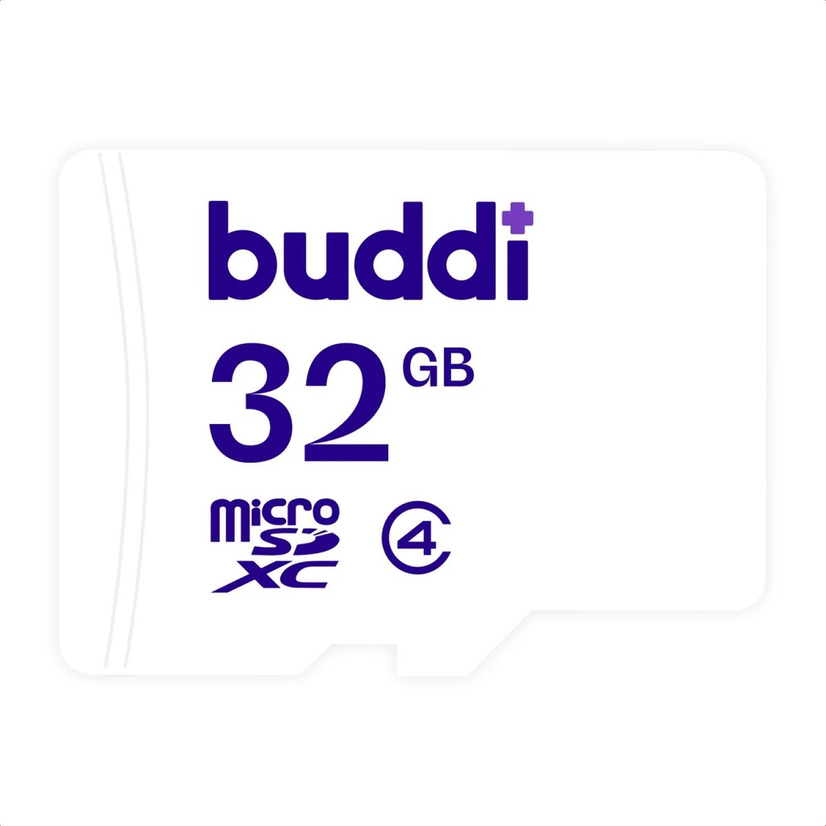 Buddi MicroSDXC Geheugenkaart 32GB met SD Adapter - Geschikt voor Smartphones en Camera's - Wit