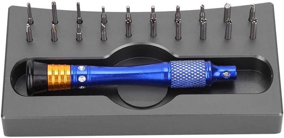 Schroevendraaierset - Precisie Gereedschap - Kleine Reparatie - Meerdere Bits - 9 cm Lengte - Metaal