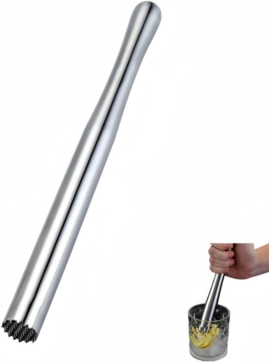 IJshakmachine RVS - Crushed ice maker - Cocktails maken - Handmatig bediend - 32 cm - Zilver