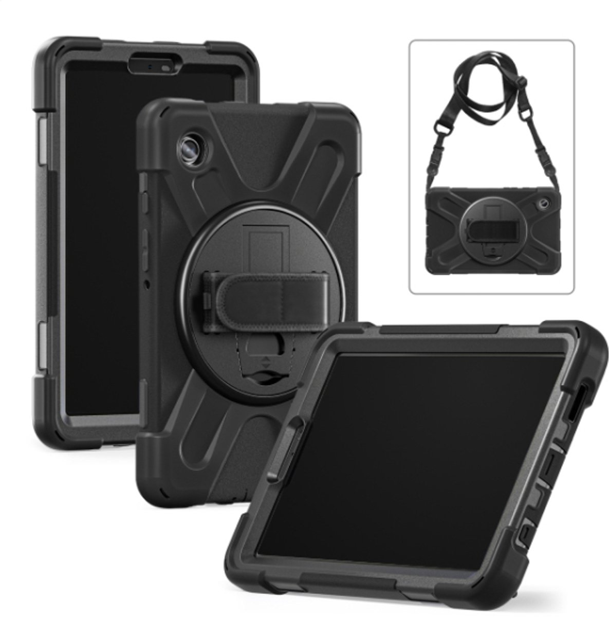 Xccess Survivor All-round Case Samsung Galaxy Tab A9+/A11+ 11 Black (Screenprotector)