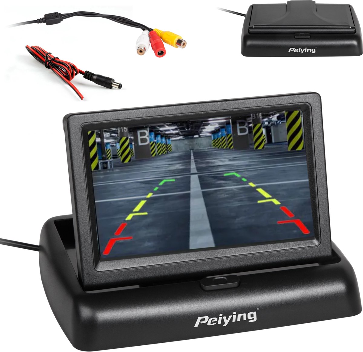 Peiying - Auto Monitor - 4,3 Inch - 16:9 - Kleurendisplay