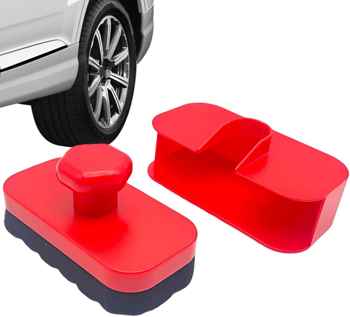 Banden Glans Applicator - Auto Spons Deksel - Auto Exterieur Onderhoud - Stofvrije Beschermdop - 14.2x7.5x7.2cm - Honingraatspons