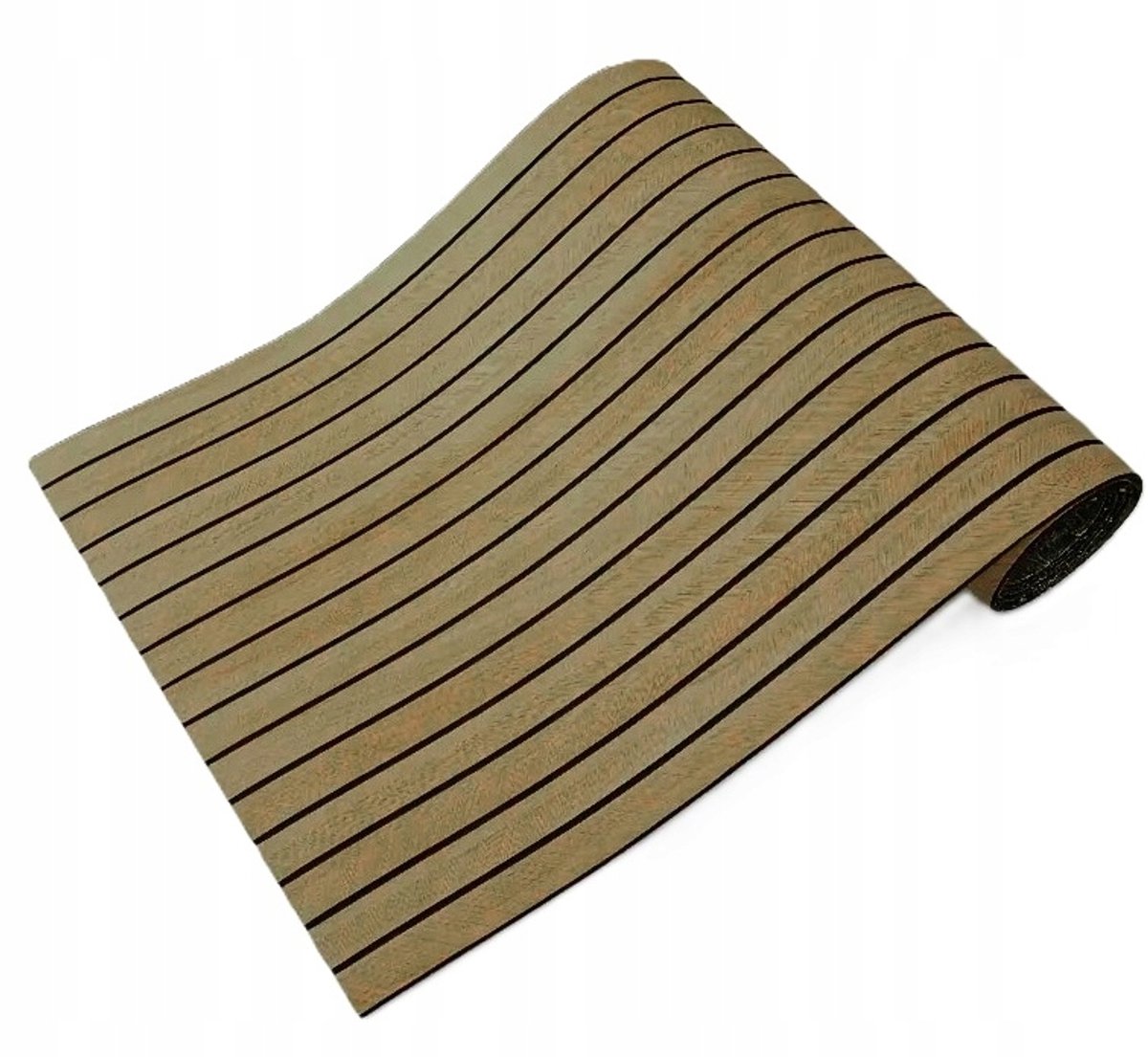 DMS Serie - Zelfklevende Decoratief Paneel - Donkerbruine Lamel - 280x60 cm - Rustieke Houteffect