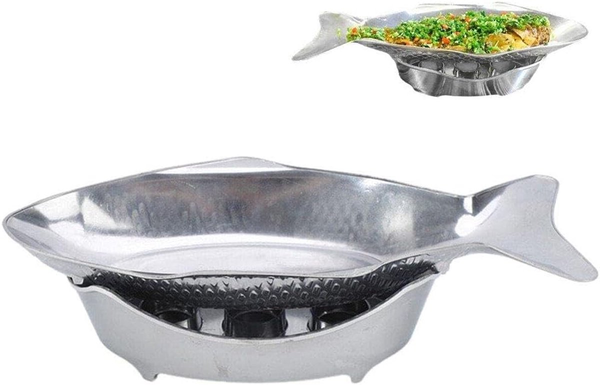 Vis Vormige Bakplaat - Vis Pan Grill - Gezellig Dineren - Onderscheidende Vis Presentatie