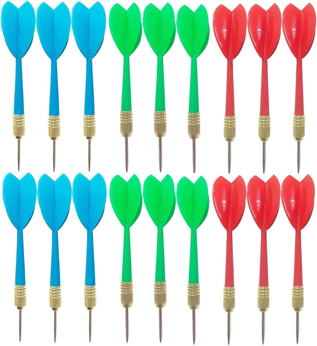 Complete Dart Set van 18 Stuks met Stalen Punten en Vliegers voor Training en Vermaak, Perfect voor Dartliefhebbers