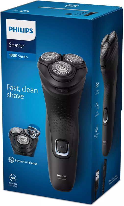 Philips Shaver 1000 Series - S1141/00 - Elektrisch scheerapparaat - voor droog scheren