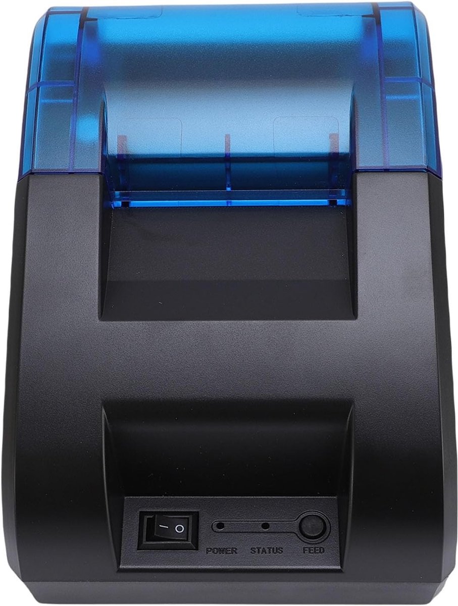 Draadloze Thermische Bonprinter 58mm - Mini Pocket Printer voor Kassasystemen, Bluetooth en Portable voor Supermarkten en Winkels