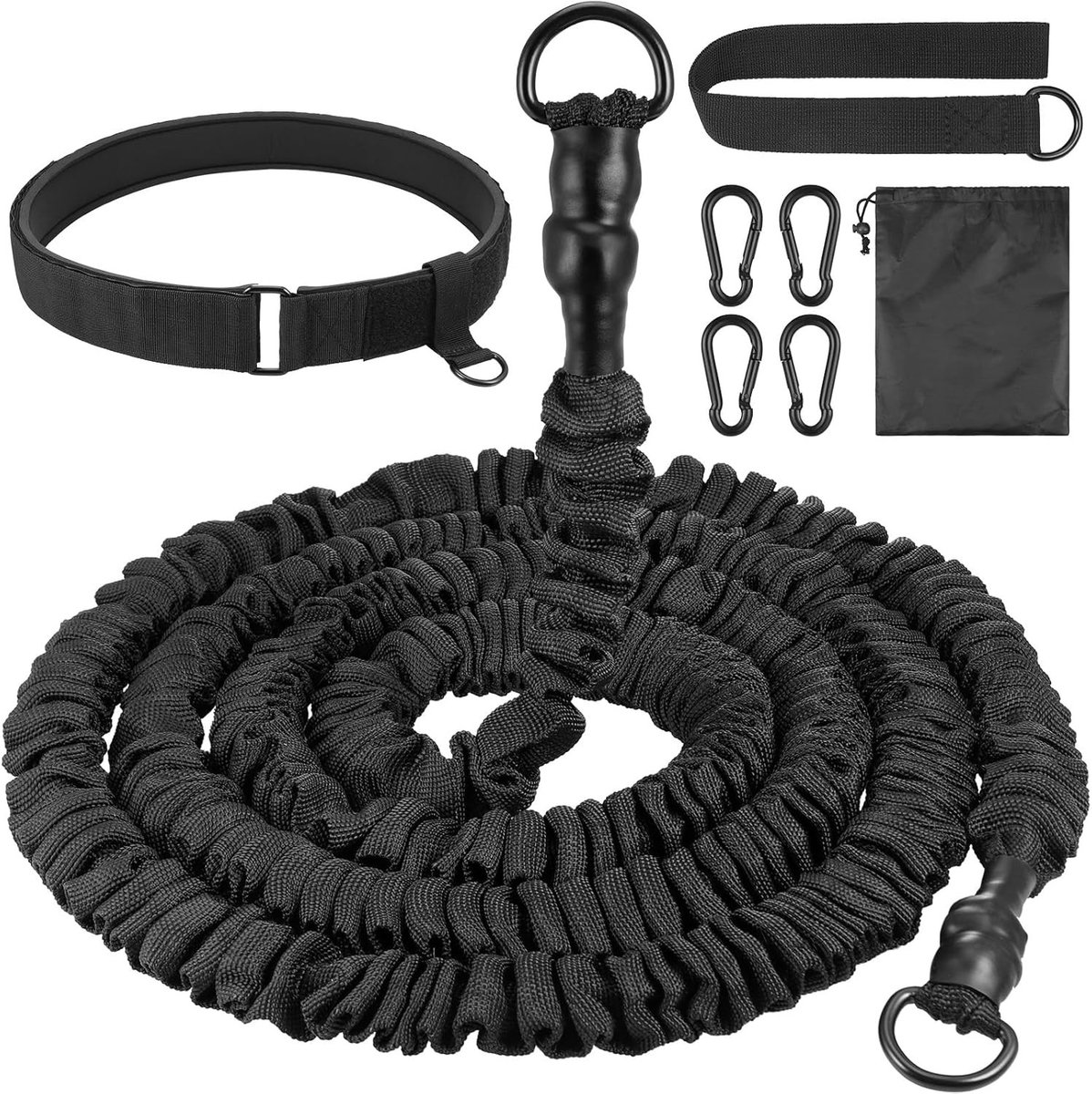 Zwemtraining Riem voor Volwassenen en Kinderen, Verstelbare Weerstandsriem voor Zwemmen, Ideaal voor Zwembad en Fitness Training, 2.5-7.5 m