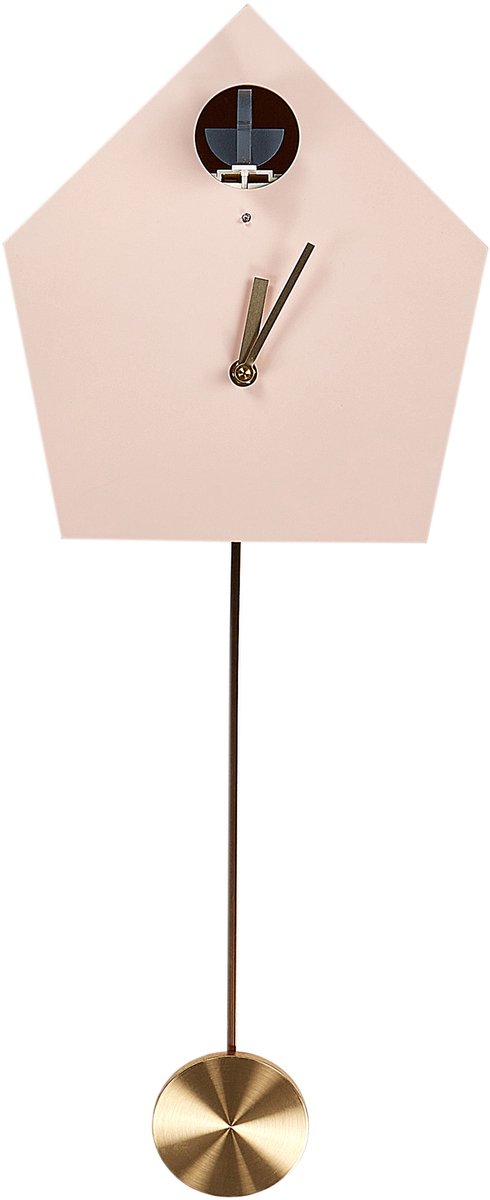 ARBAZ - Wandklok - Roze - MDF