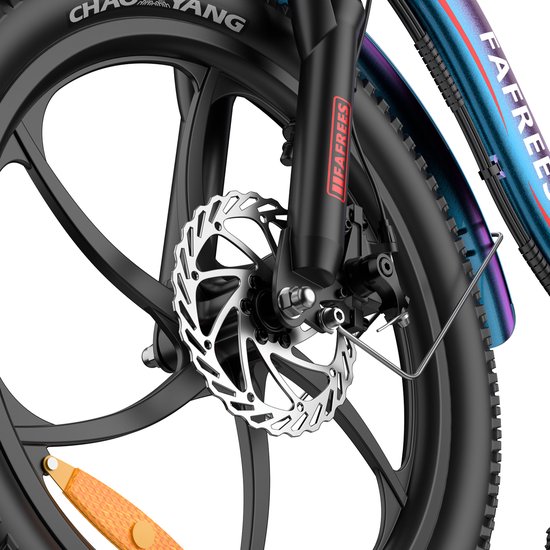 Fafrees F20 Pro Opvouwbare Elektrische Fiets - 250W Motor, 36V 20Ah Accu, 120km Bereik, 7-Speed Shimano, Dubbel Geveerd Aurora Blue van FAFREES — afbeelding 3
