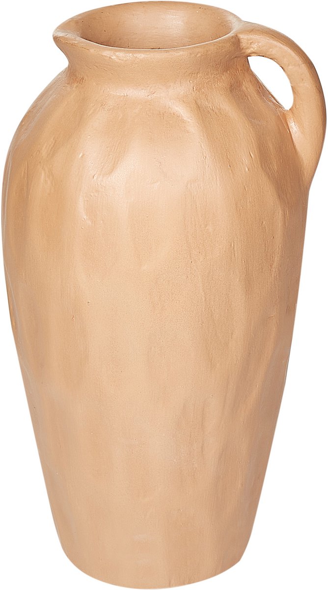 Beliani TAIPING - Decoratieve vaas - Zandbeige - Terracotta