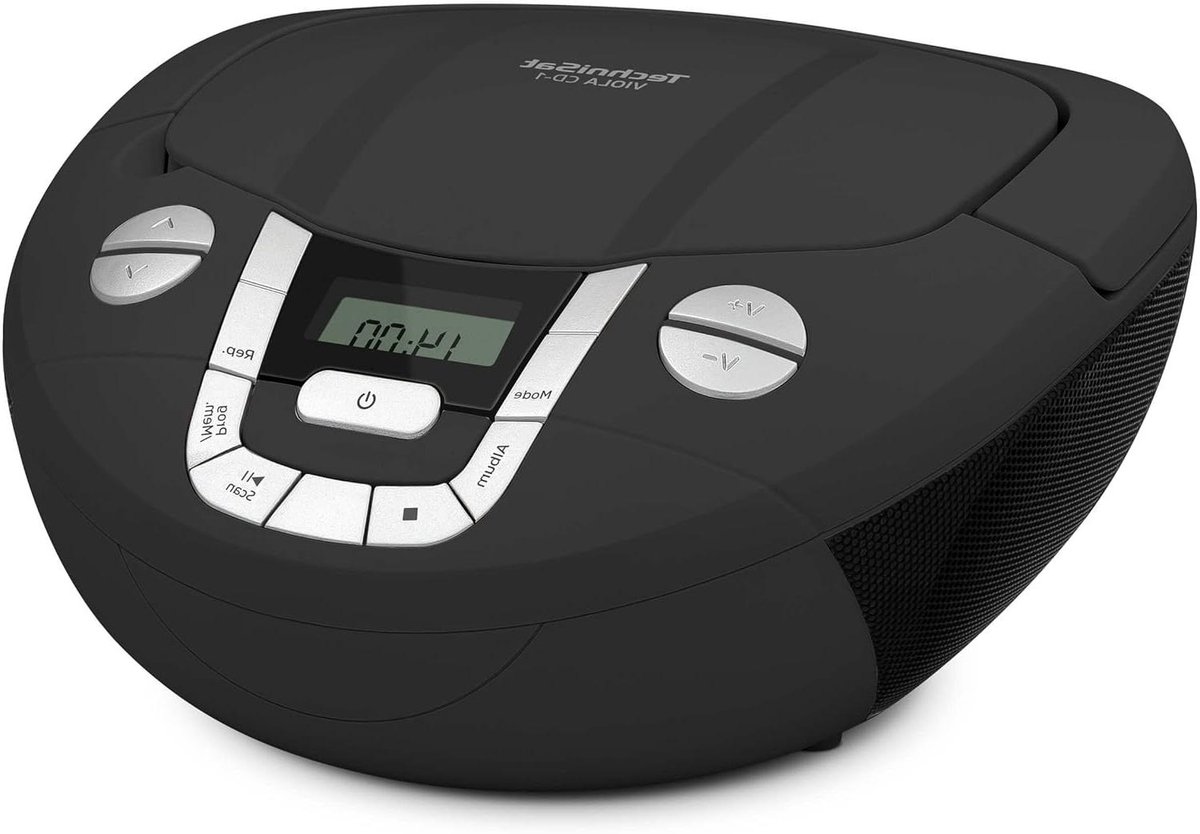 Draagbare CD-speler - Boombox Radio - Muziek Luisteren - Bluetooth Streaming - 21.5 x 10 x 21.5 cm - Zwart
