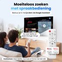 Koppel met Google Assistant voor spraakbesturing, bekijk Netflix op een tv.