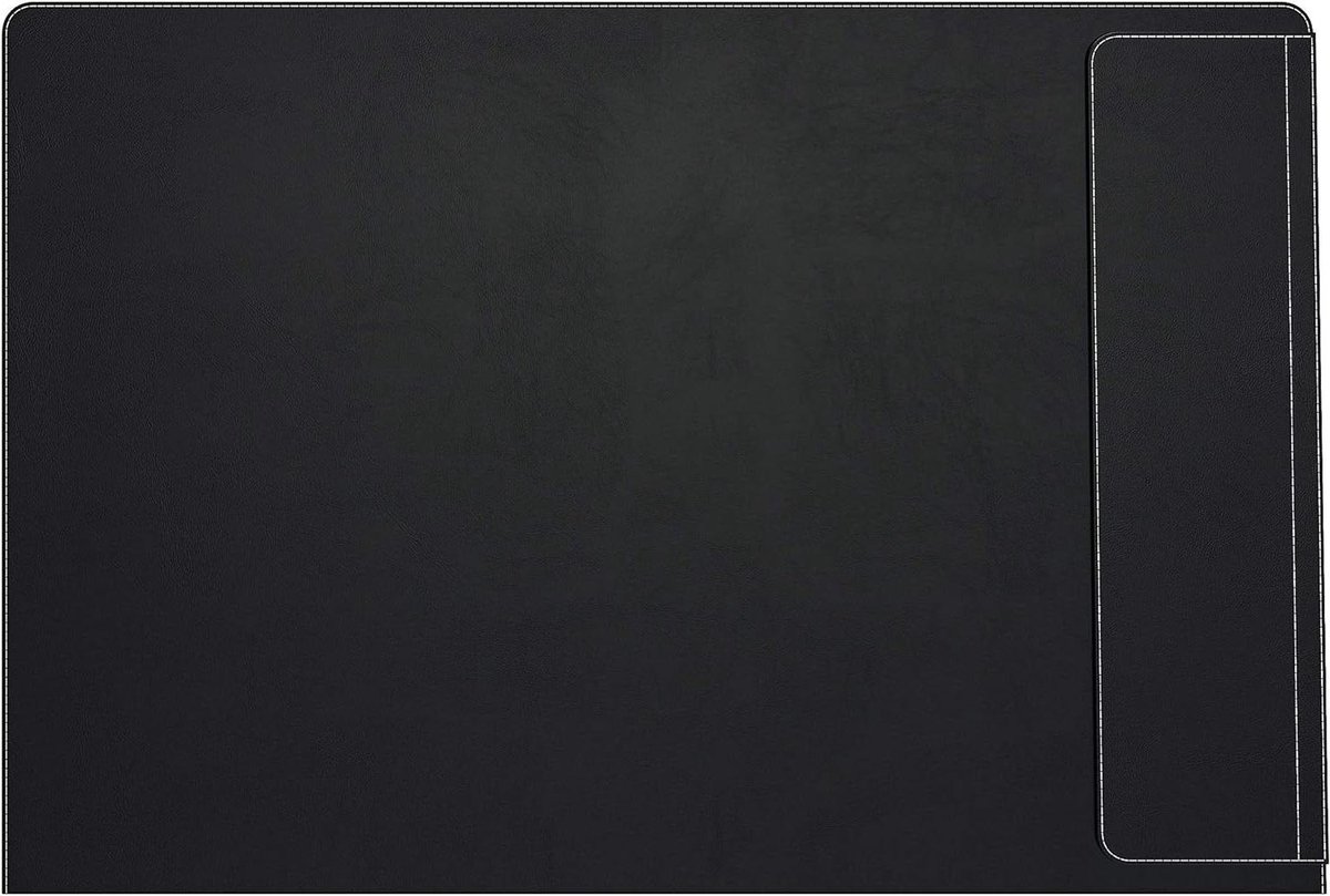 Bureauonderlegger - Desk pad - Werkplek organiseren - Vlek- en krasbestendig - 86x58 cm - Zwart